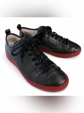Paul Smith leather navy sneakers- red sole. US 11, EU 44
